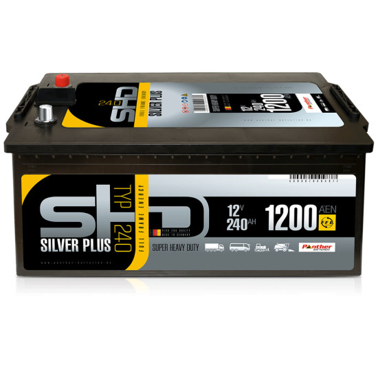 74011 Panther SHD Silver 12V 240Ah 1200A/EN