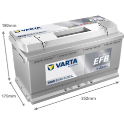 VARTA BLUE DYN EFB N95 12V 95AH 850A