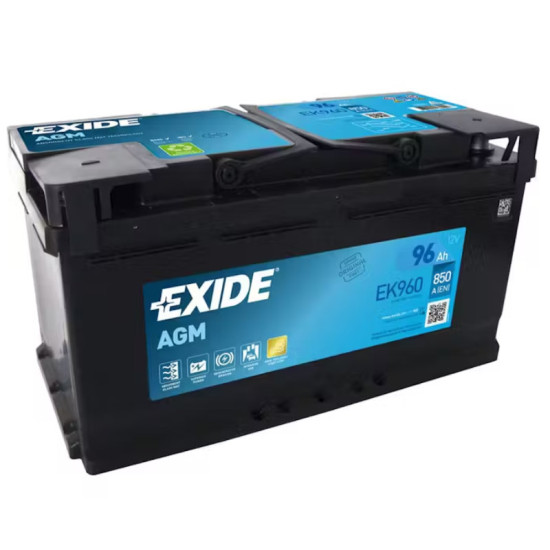 EK960 Exide 12v 96Ah 850A/EN AGM