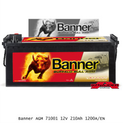 Banner AGM 71001 12V 210Ah 1200A/EN Startbatteri