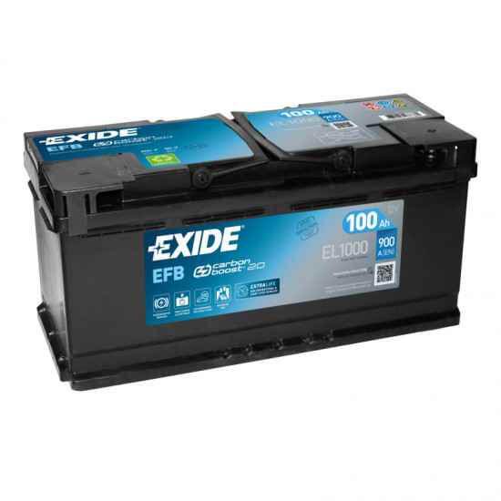 EL1000 Exide EFB 12V 100Ah 900A/EN