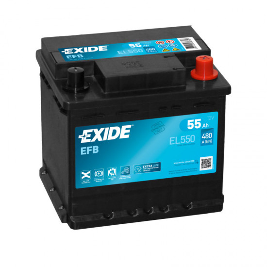 EL550 Exide EFB 12V 55Ah 480A/EN