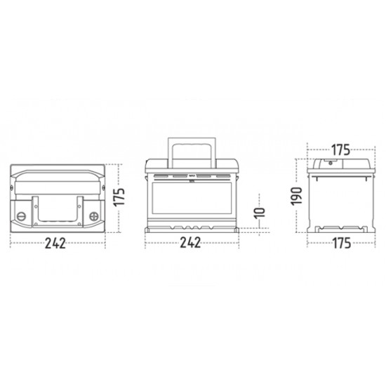 56259 Plus 62Ah 520A/EN B13