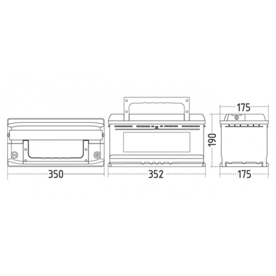 P95  Panther P95+30% 12V 95Ah 850A/EN