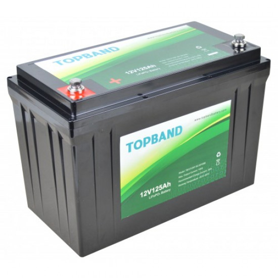 TB12125 Topband Litium 12V 125Ah